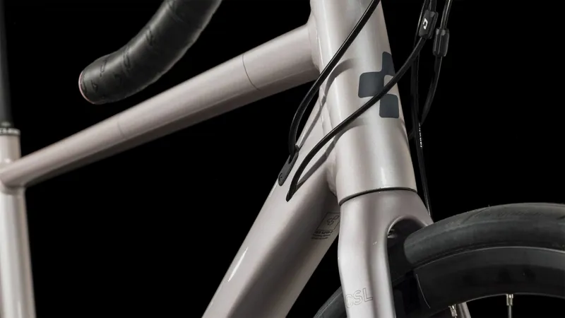 Cube Axial WS Womens Road Race Bike in Grey / Rose-2